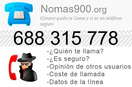 Teléfono 688315778