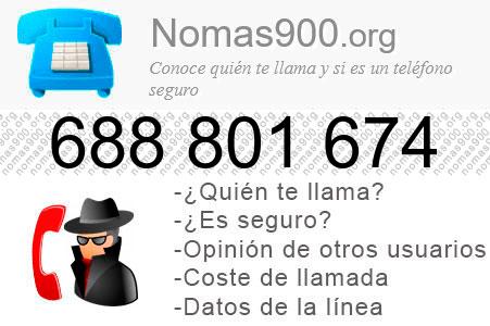 Teléfono 688801674