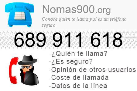 Teléfono 689911618