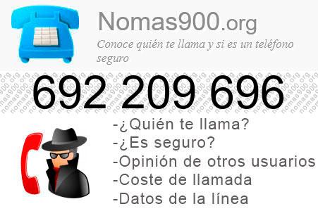 Teléfono 692209696