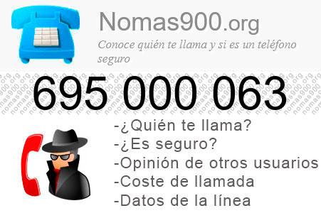 Teléfono 695000063