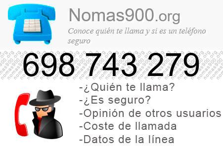 Teléfono 698743279