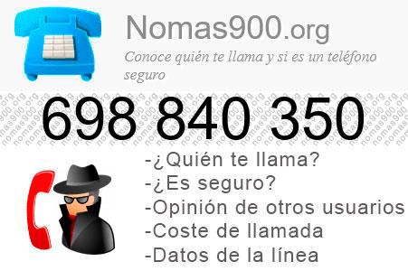 Teléfono 698840350