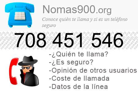 Teléfono 708451546