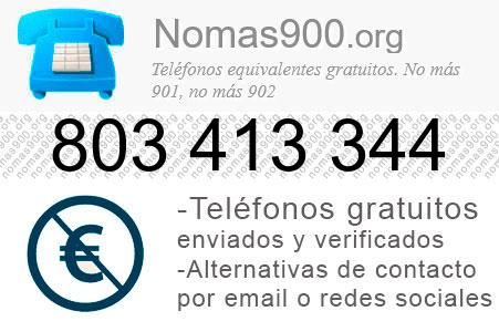 Teléfono 803413344