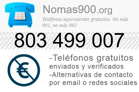 Teléfono 803499007