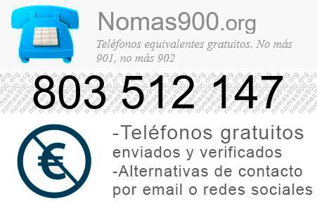 Teléfono 803512147