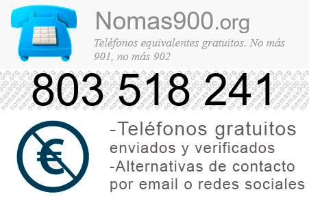 Teléfono 803518241