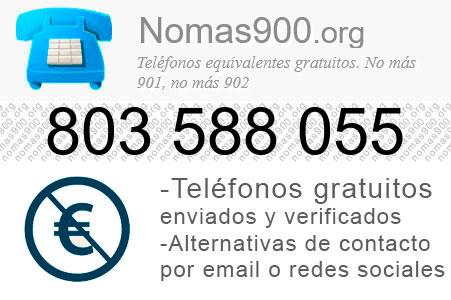 Teléfono 803588055