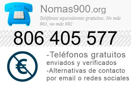 Teléfono 806405577