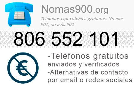 Teléfono 806552101