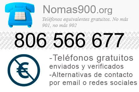 Teléfono 806566677