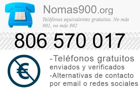 Teléfono 806570017