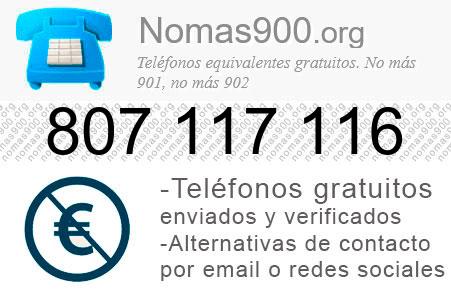 Teléfono 807117116