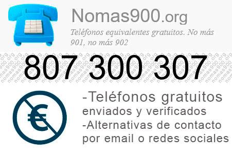 Teléfono 807300307