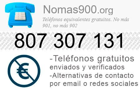 Teléfono 807307131