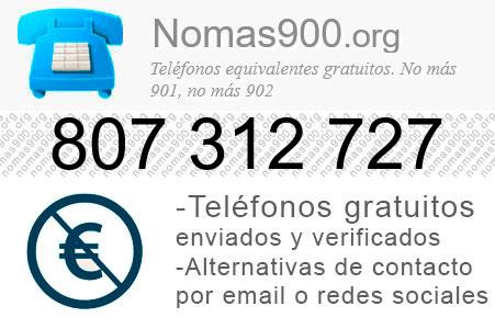 Teléfono 807312727