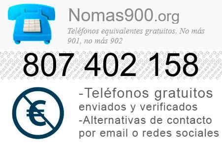 Teléfono 807402158