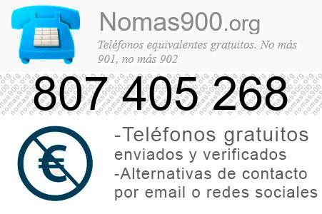 Teléfono 807405268