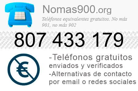 Teléfono 807433179