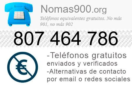 Teléfono 807464786