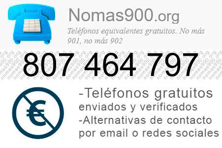 Teléfono 807464797