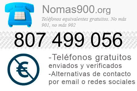 Teléfono 807499056