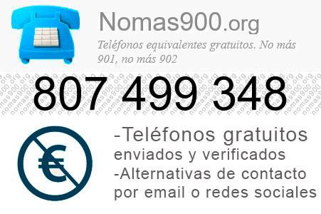 Teléfono 807499348