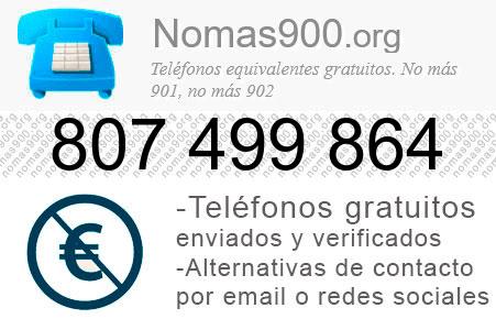 Teléfono 807499864