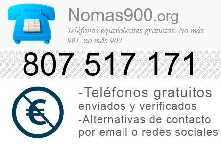 Teléfono 807517171