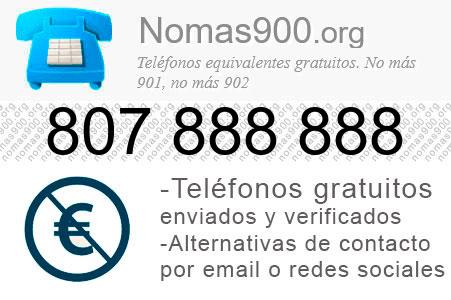 Teléfono 807888888