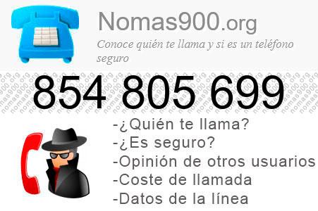 Teléfono 854805699