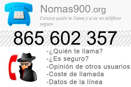 Teléfono 865602357