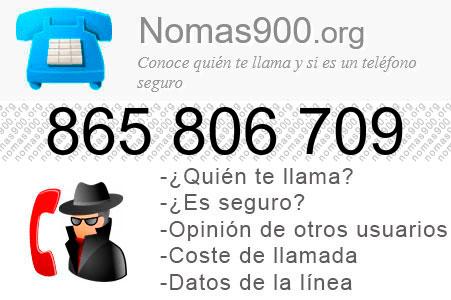 Teléfono 865806709