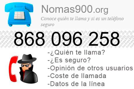 Teléfono 868096258