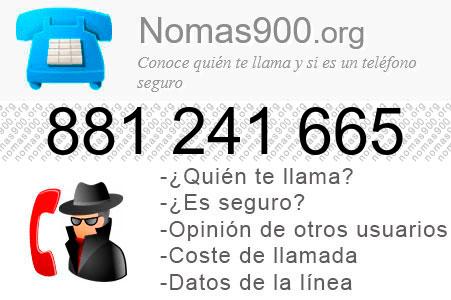 Teléfono 881241665