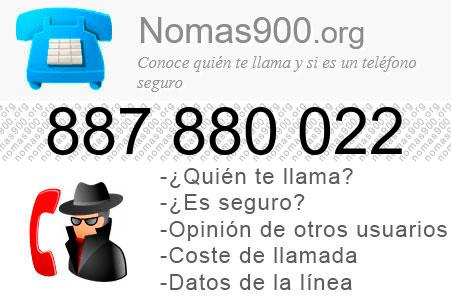 Teléfono 887880022