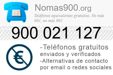 Teléfono 900021127