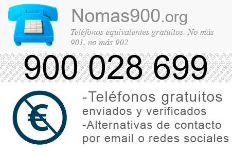 Teléfono 900028699