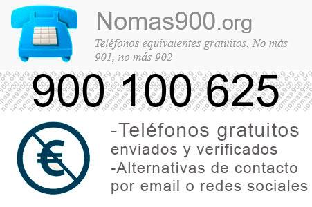 Teléfono 900100625