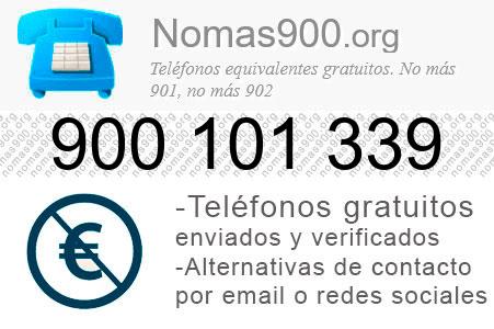 Teléfono 900101339