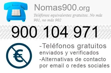 Teléfono 900104971