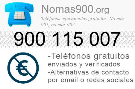 Teléfono 900115007