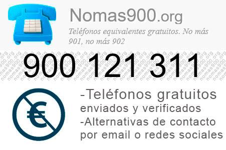 Teléfono 900121311