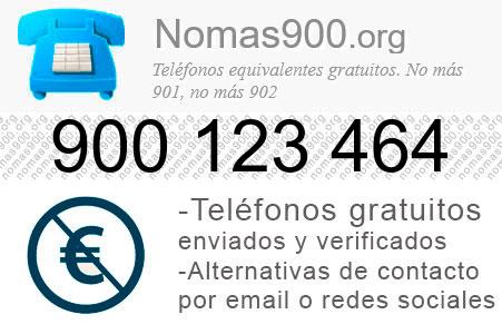 Teléfono 900123464