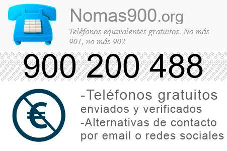 Teléfono 900200488