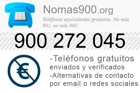 Teléfono 900272045