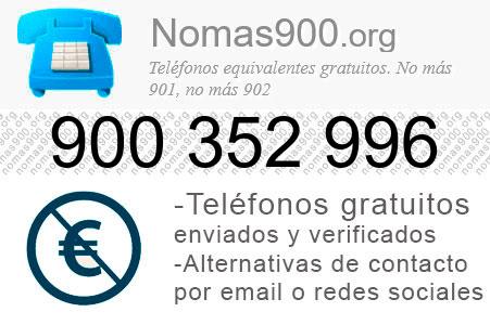 Teléfono 900352996