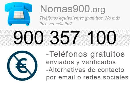 Teléfono 900357100