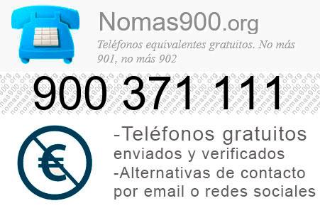 Teléfono 900371111